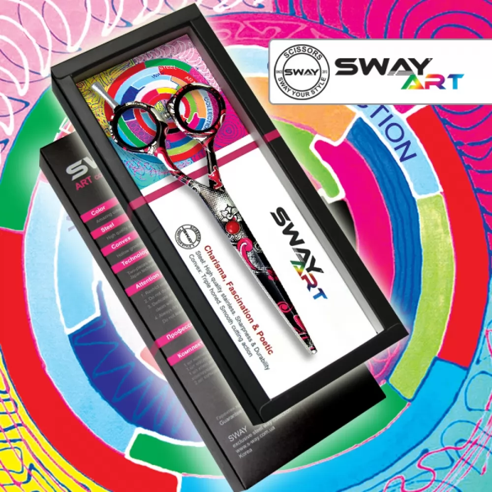 Технические характеристики Парикмахерские ножницы SWAY Art Fiesta 110 30455 размер 5,5. - 3