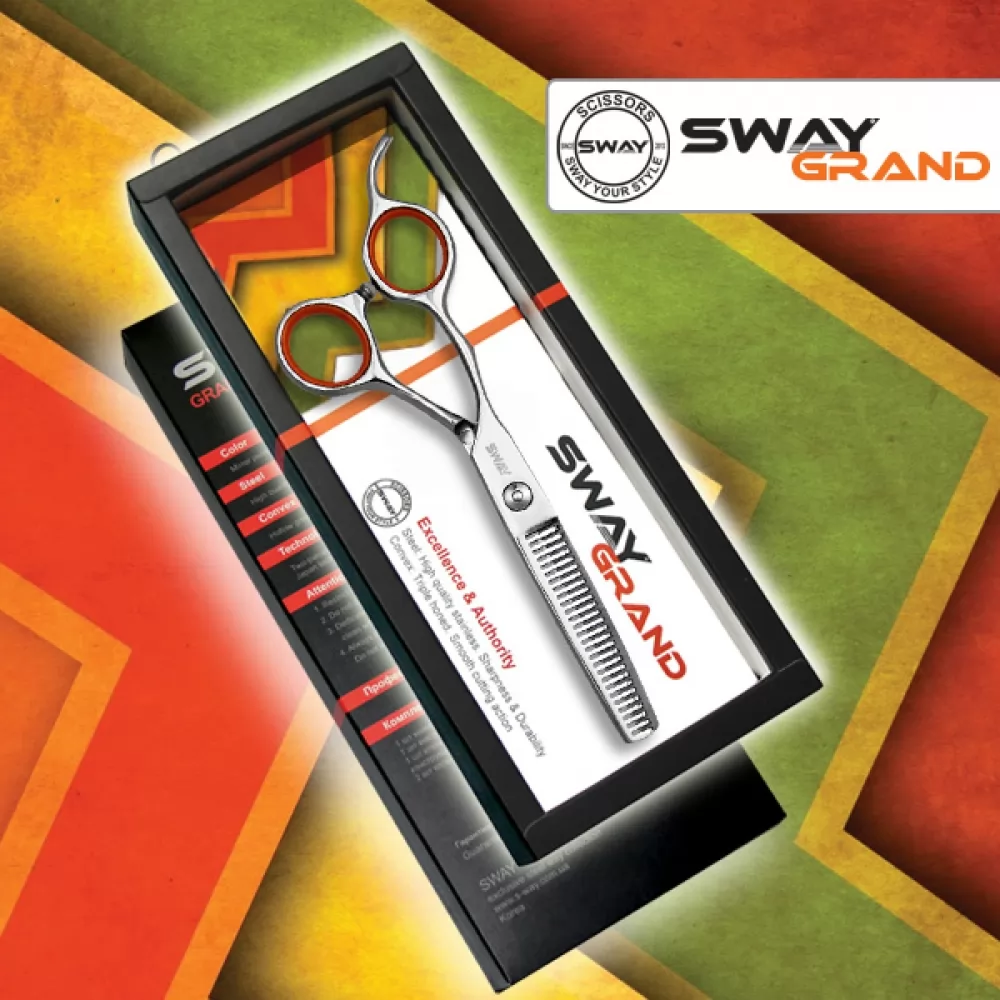 Филировочные ножницы для левши SWAY Grand 110 49155 размер 5,5 - 3