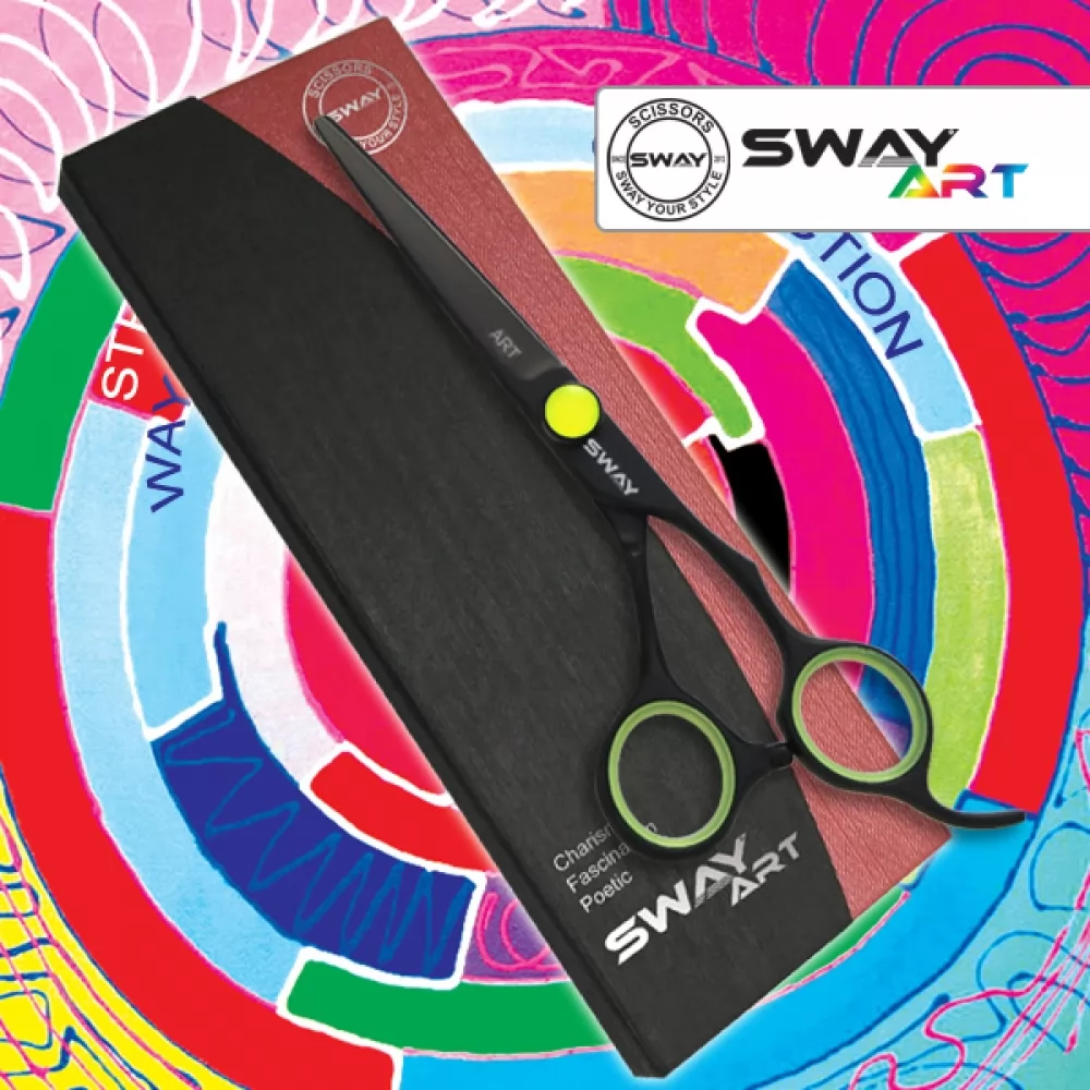Перукарські ножиці SWAY Art Neon G 110 30550G розмір 5 - 3