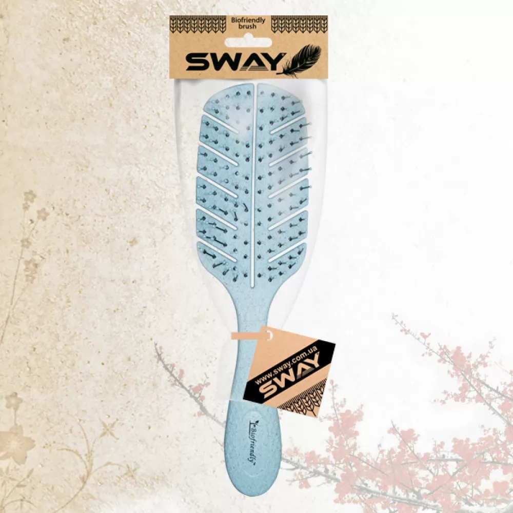 С SWAY щетка для укладки Biofriendly Wheat Fiber большая L=225 мм Blue покупают - 4