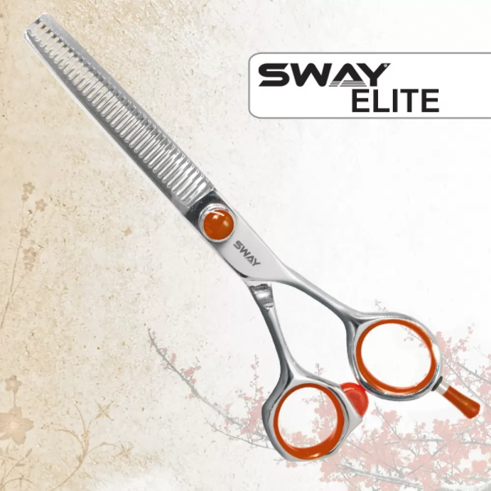 Двухсторонние филировочные ножницы для стрижки Sway Elite 110 26660 размер 6,0