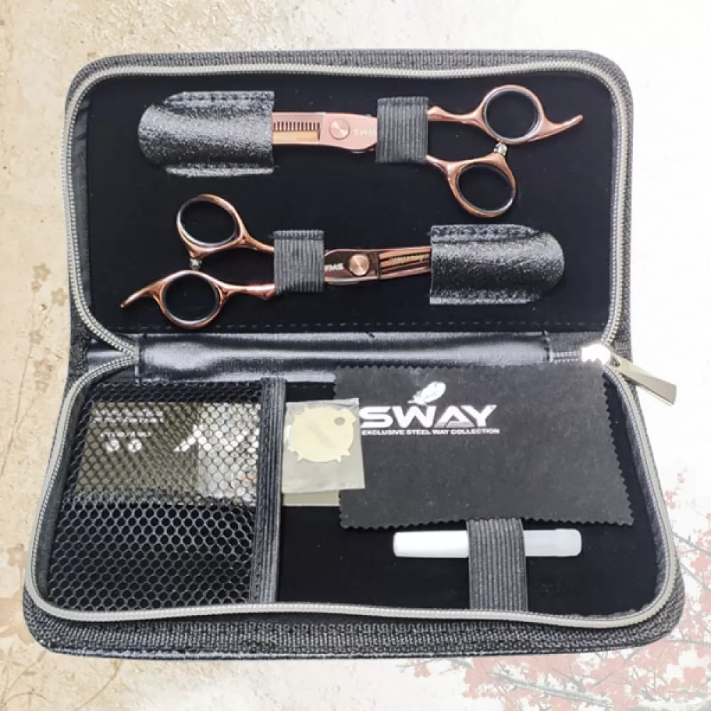 Всі фото - Набір перукарських ножиць Sway Art Chocolate розмір 5,5 - 2