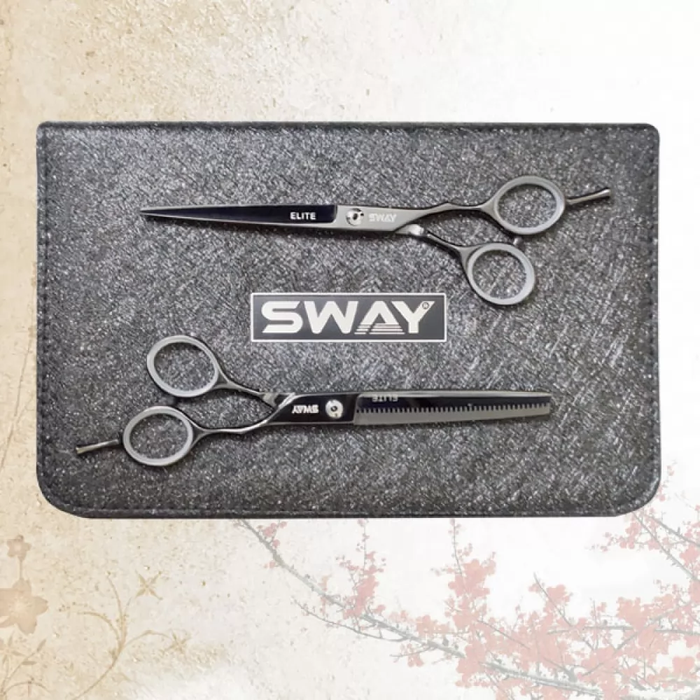 Набор парикмахерских ножниц Sway Elite Night размер 6