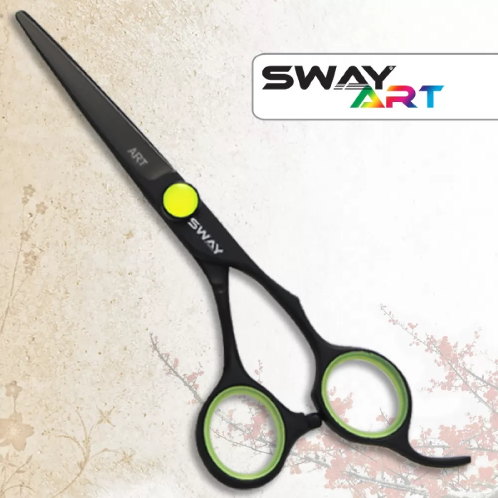 Набор парикмахерских ножниц Sway Art Green 305 размер 6 - 3