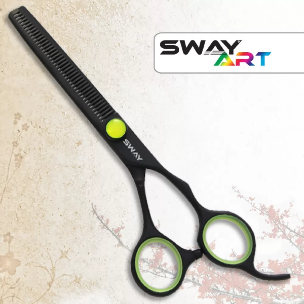 Набор парикмахерских ножниц Sway Art Green 305 размер 6 - 5