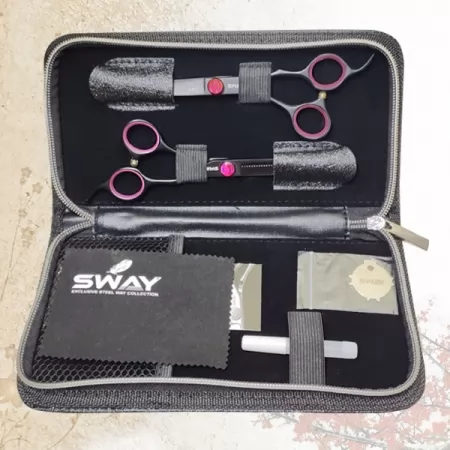 Фото Набір перукарських ножиць Sway Art Pink 305 розмір 6 - 2