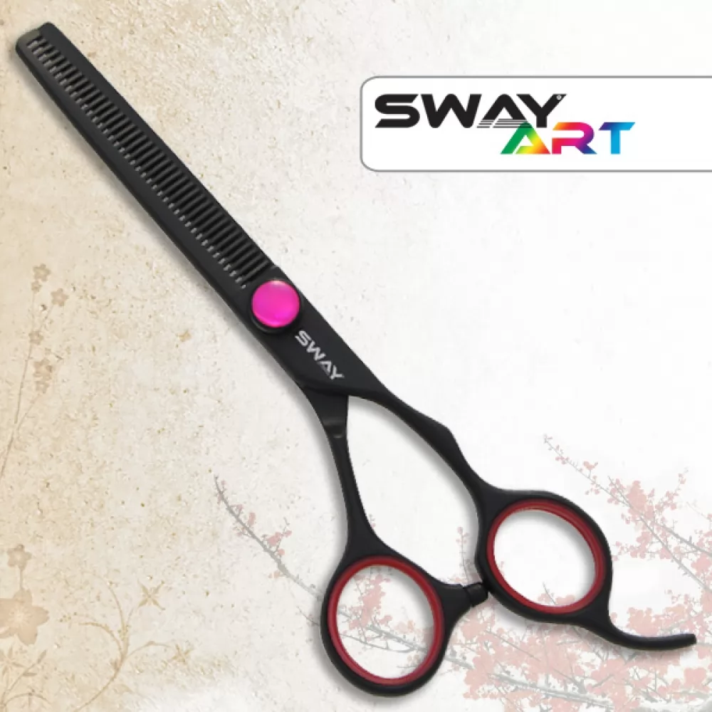 Всі фото - Набір перукарських ножиць Sway Art Pink 305 розмір 6 - 5