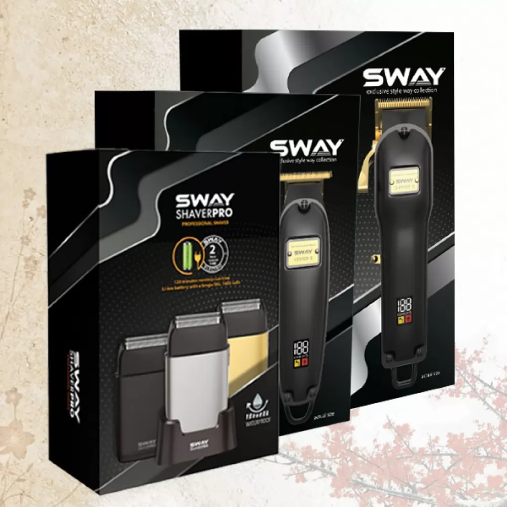 Парикмахерский набор для стрижки 3 в 1 Sway Dipper S BGE, Vester S BGE, Shaver Pro Black - 2