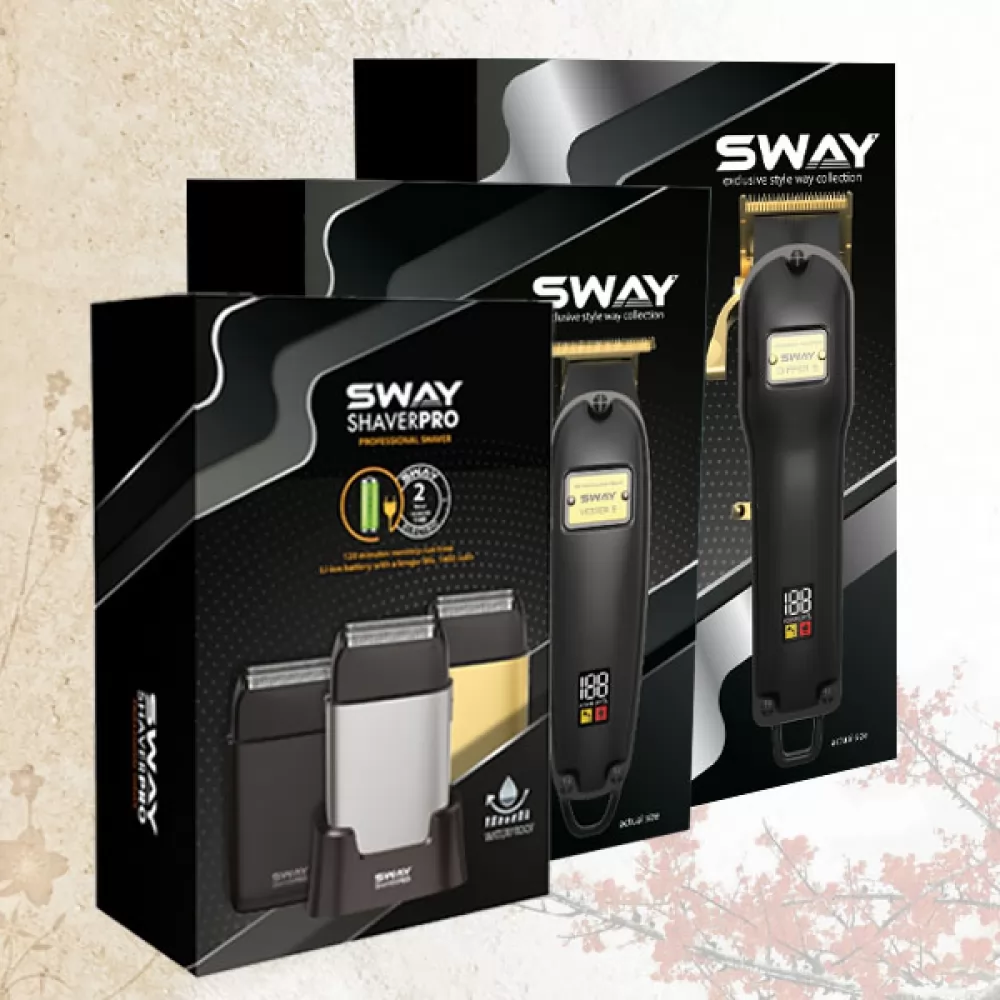 Перукарський набір для стрижки 3 в 1 Sway Dipper S BGE, Vester S BGE, Shaver Pro Black - 2