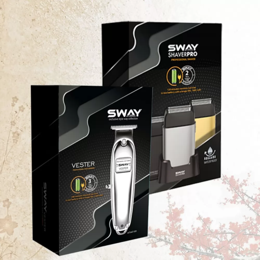 Технические характеристики Набор для стрижки триммер и шейвер Sway Vester, Shaver Pro Silver. - 2