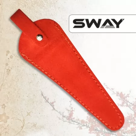 Фото Чехол Sway для 1 ножниц замшевый красный - 2