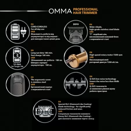 Фото Триммер для стрижки Sway Omma - 3