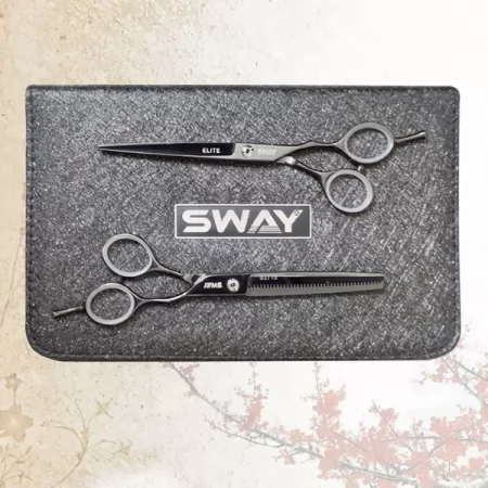 Фото Набор парикмахерских ножниц Sway Elite Night размер 5,5 - 1