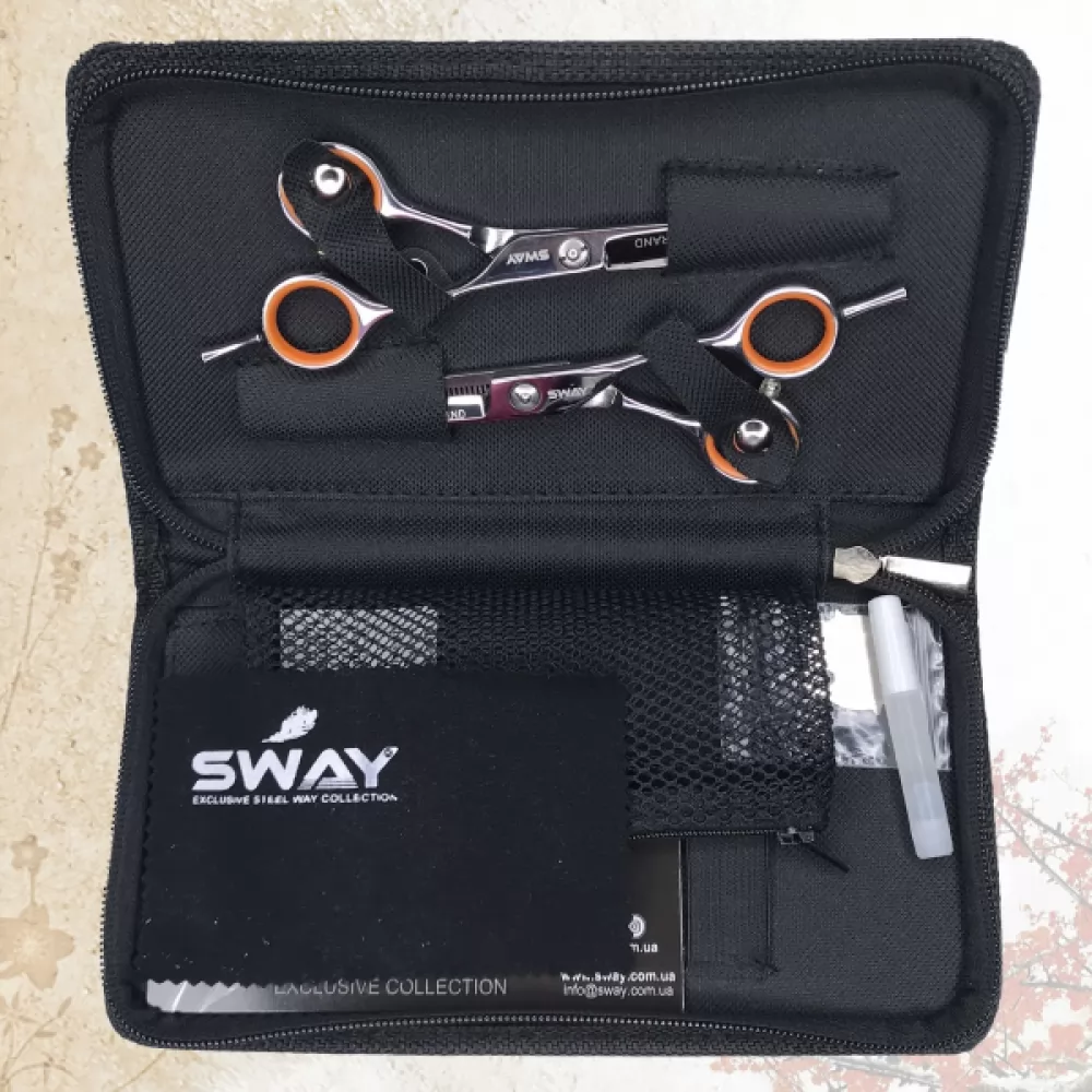 Серия Набор парикмахерских ножниц Sway Grand Microserration 403 размер 5,5 дюймов - 4