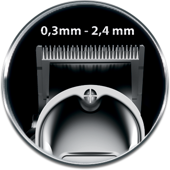 Регульована висота зрізу ножового блоку від 0,3 мм до 2,4 мм