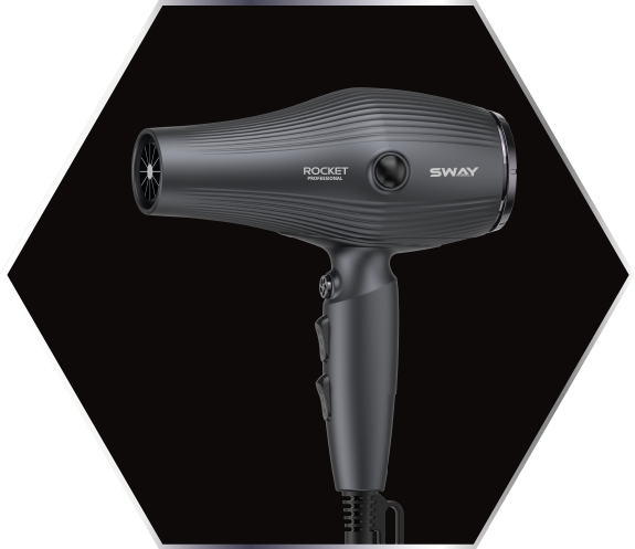 У фена Sway Rocket ергономічний корпус